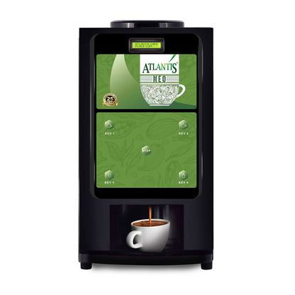 Atlantis Neo 4 Lane Tea and Coffee Vending Machine  – Dedicated Hot Water