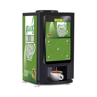 Atlantis Neo 2 Lane Tea and Coffee Vending Machine Coin Operated – Dedicated Hot Water