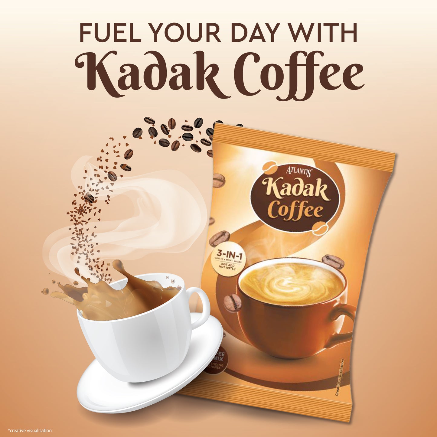 Atlantis Kadak Instant Coffee Premix for Vending Machine