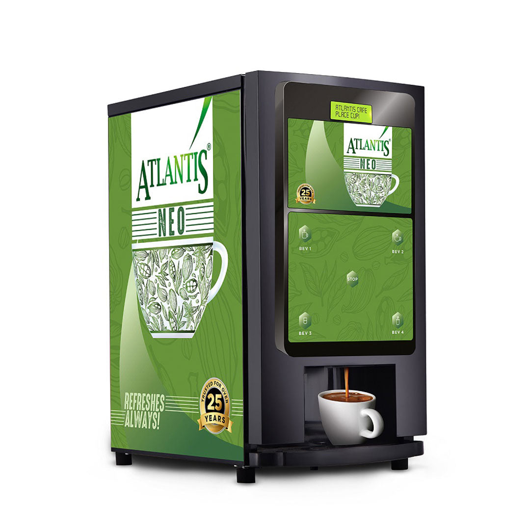 Atlantis Neo 3 Lane Tea and Coffee Vending Machine – Dedicated Hot Water