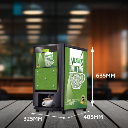 Atlantis Neo 4 Lane Tea Coffee Vending Machine Coin Operated – Dedicated Hot Water