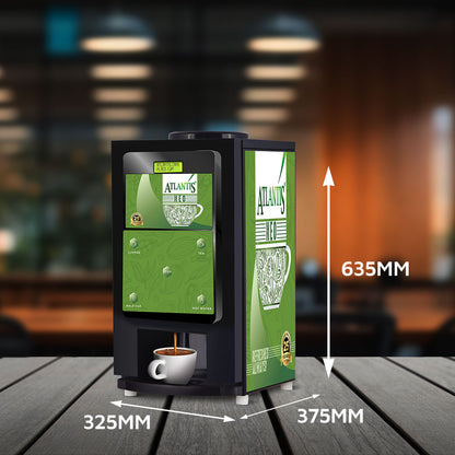 Atlantis Neo 2 Lane Tea and Coffee Vending Machine Coin Operated – Dedicated Hot Water