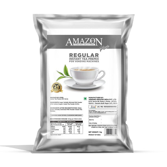 AMAZON Plus Regular 3 in 1 Instant Tea Premix Powder