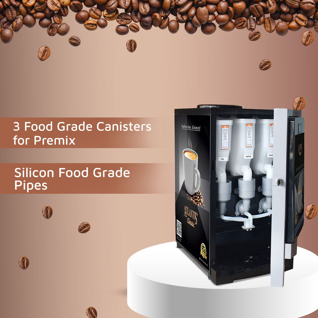 Atlantis Classic – 3 Lane Tea and Coffee Vending Machine