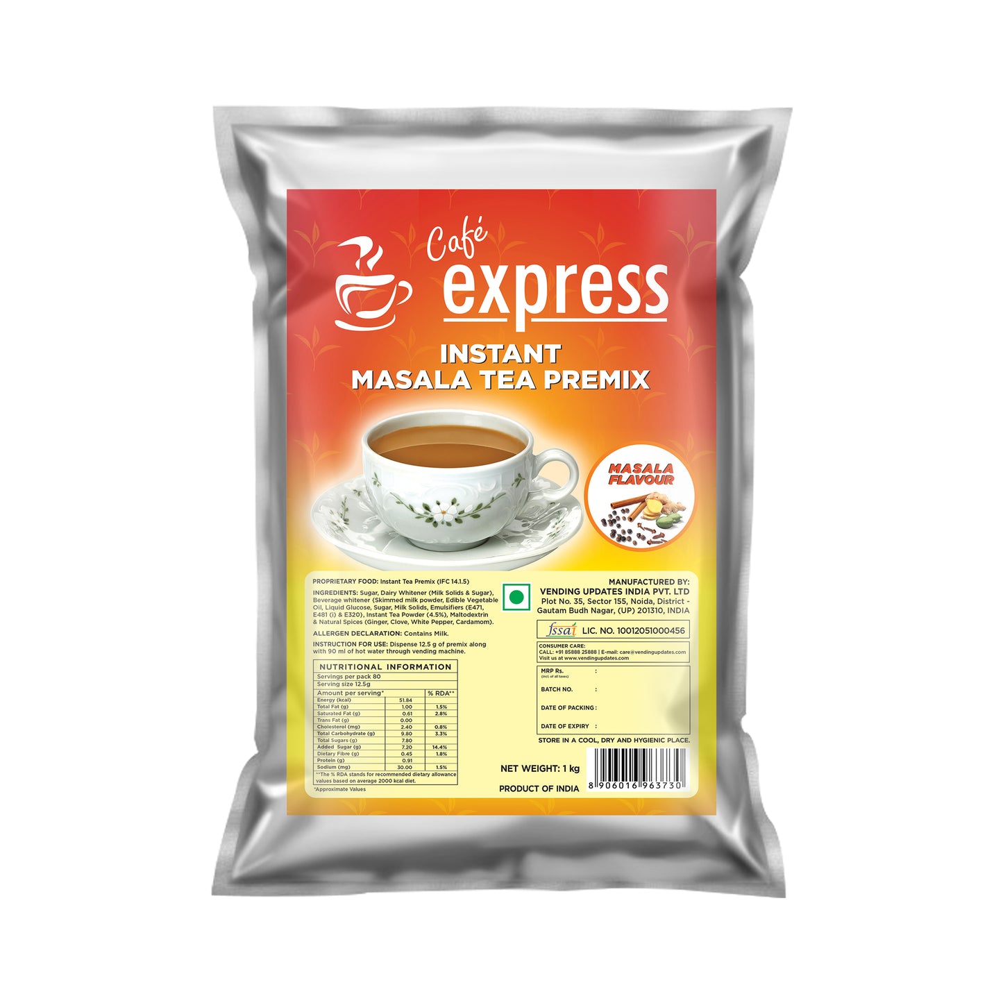 Cafe Express Instant Masala Tea Premix for Vending Machines