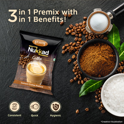 Atlantis Nukkad 3-in-1 Instant Coffee Premix for Vending Machine