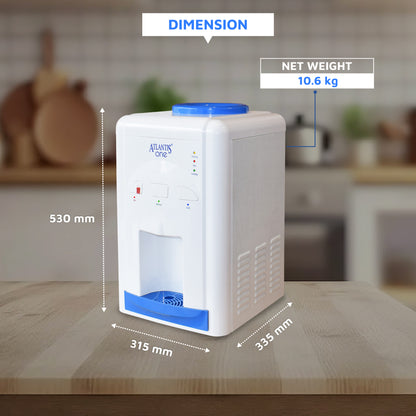 Atlantis ONE Table Top Water Dispenser | Hot, Cold and Normal Water Dispenser