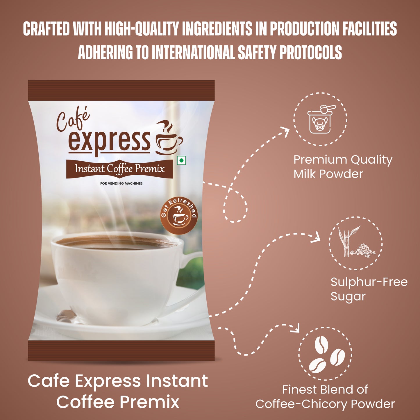 Atlantis Cafe Express Instant Coffee Premix for Vending Machine